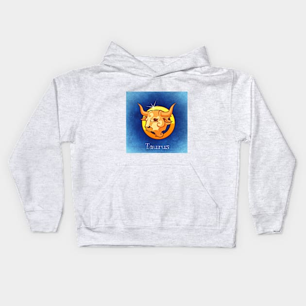 Taurus Kids Hoodie by Gazza